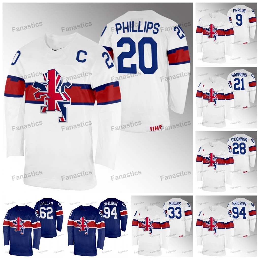 Great Britain 2024 Ice Hockey World Championship White Top-level Jersey 33 Ben Bowns 94 Cade Neilson 28 Ben O'Connor 21 Mike Hammond 20Jonathan 9 Brett Perlini Cuatom, 2023 ice white mens s-3xl
Great Britain 2024 Ice Hockey World Championship White Top-level Jersey 33 Ben Bowns 94 Cade Neilson 28 Ben O'Connor 21 Mike Hammond 20Jonathan 9 Brett Perlini Cuatom, 2023 ice white mens s-3xl