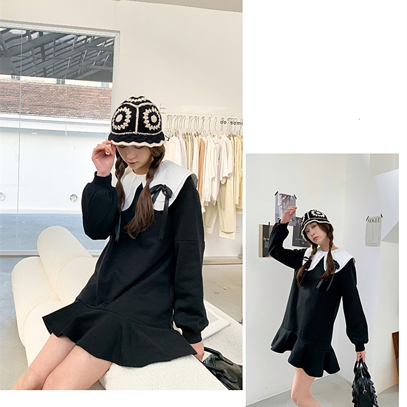 Family Matching Outfits Family Mom And Daughter Dress Goth Girls Dresses For Women Spring Autumn Parent-Child Matching Clothes Mother Kids Clothing 23