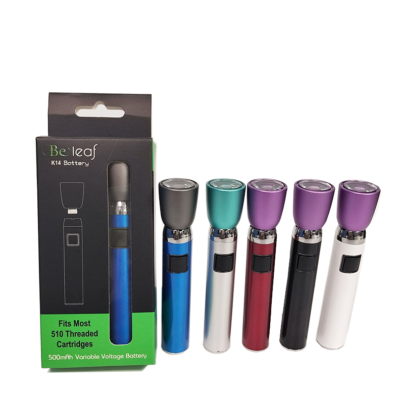 Authentic Beleaf PIPE battery E cigarette kit k14 Smart Vape Pen Cartridge Adjustable 500mAh Preheating VV Vairable Voltage 510 Thread mod with flashlight, Black
Authentic Beleaf PIPE battery E cigarette kit k14 Smart Vape Pen Cartridge Adjustable 500mAh Preheating VV Vairable Voltage 510 Thread mod with flashlight, Black