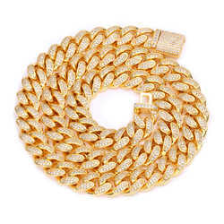 Hip Hop Sterling Sier VVS Dia Jewelry Cuban Link Chains Moissanite Necklace For Men Women