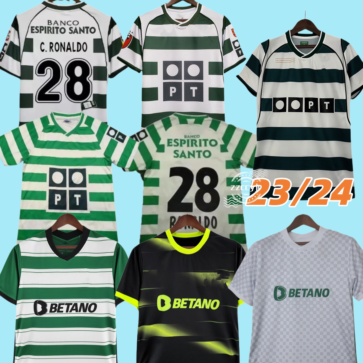 Sporting CP 23/24 Lisboa soccer jerseys ronaldo Lisbon Jovane Sarabia Vietto COATES ACUNA Stromp Men Kit Clube de football shirt tops 01 02 03 04 retro, Retro sporting 01/03 home
Sporting CP 23/24 Lisboa soccer jerseys ronaldo Lisbon Jovane Sarabia Vietto COATES ACUNA Stromp Men Kit Clube de football shirt tops 01 02 03 04 retro, Retro sporting 01/03 home