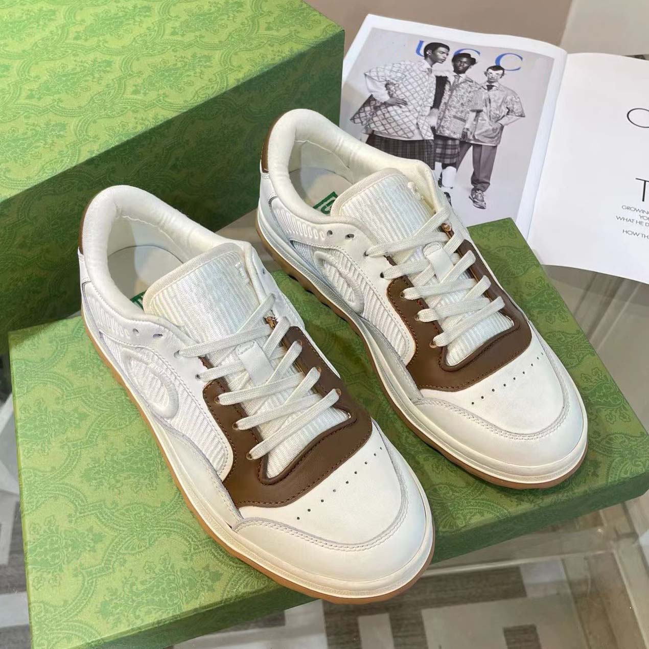 Casual shoes leather sneaker shoe with Strawberry wave mouth Tiger Web print Vintage Trainer man woman, #2
Casual shoes leather sneaker shoe with Strawberry wave mouth Tiger Web print Vintage Trainer man woman, #2