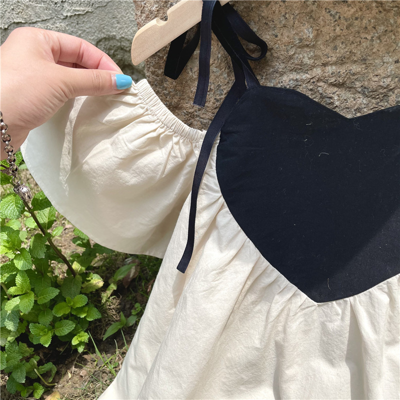 Family Matching Outfits Princess Dress Parent-child Outfit Summer Mother And Daughter Girls Three-dimensional Love Dress 230506
