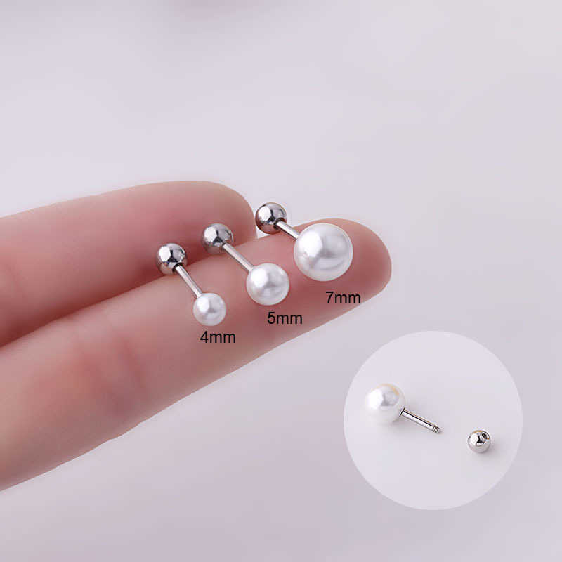 1.2mm Thick Titanium Steel Pearl Ear Bone Nails No Need To Remove Screws For Sleeping Stud Earrings Single Piece European Ear Bone Ring Piercing Jewelry Wholesale
1.2mm Thick Titanium Steel Pearl Ear Bone Nails No Need To Remove Screws For Sleeping Stud Earrings Single Piece European Ear Bone Ring Piercing Jewelry Wholesale