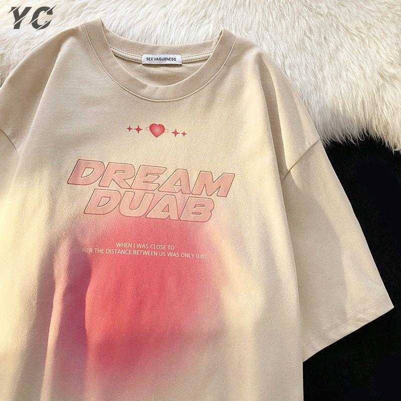 Women's T-Shirt Harajuku Hip Hop T Shirt Unisex Funny Printed Tshirt Streetwear Summer Mens And Female Short Sleeve Cotton TShirt BF Vintage Z050