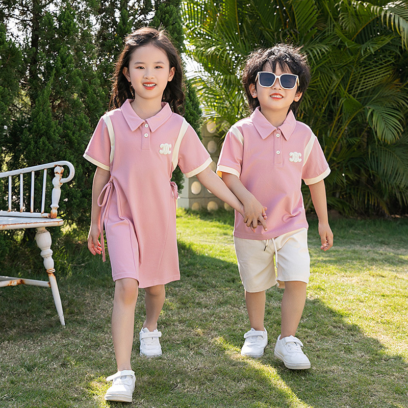 Family Matching Outfits Josaywin Mother Kid Family Clothing Sets Daughter Father Polo T-shirt Family Look Outfits Parent-child Wear Summer Clothing Se