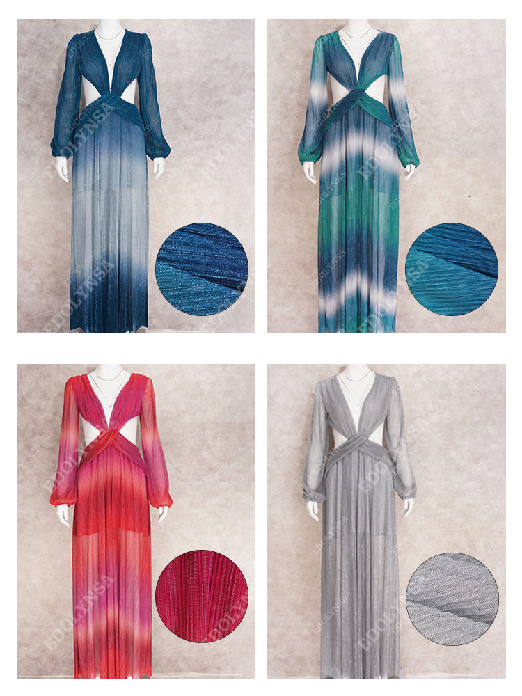 Women's Swimwear Sexy VNeck Backless Hollow Out Dress 2023 Summer Women Lantern Sleeve Club Party Long Maxi Dresses Tunic Beach Cover Up A916 230