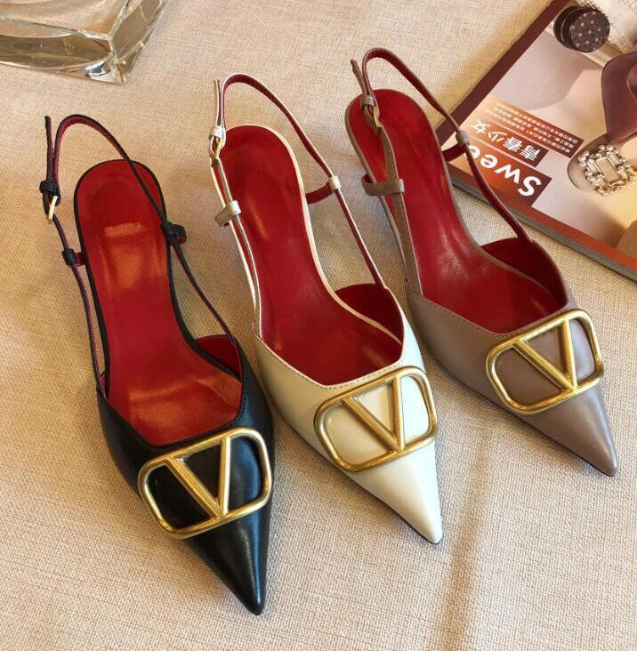 Luxury Sandals High Heel Women Red Wedding Shoes Summer Classics Brand Metal Buckle Real Leather Black Shallow Back Strap Black Matte Women's Sandal with Dust Bag, Dark nude 1
Luxury Sandals High Heel Women Red Wedding Shoes Summer Classics Brand Metal Buckle Real Leather Black Shallow Back Strap Black Matte Women's Sandal with Dust Bag, Dark nude 1