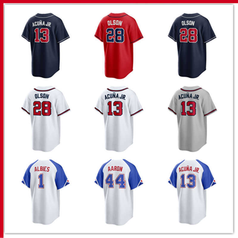 Atlanta Custom Braves Jersey men women youth 13 Ronald Acuna Jr. 28 Matt Olson 44 Hank Aaron 27 Austin Riley 1 Ozzie Albies 54 Max Fried 8 Eddie Rosario Baseball Jerseys, Color
Atlanta Custom Braves Jersey men women youth 13 Ronald Acuna Jr. 28 Matt Olson 44 Hank Aaron 27 Austin Riley 1 Ozzie Albies 54 Max Fried 8 Eddie Rosario Baseball Jerseys, Color