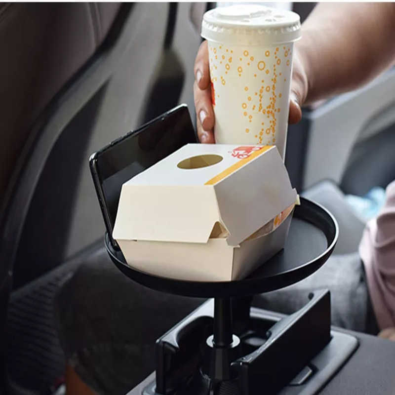 2025 new 2025 new 2025 new New Adjustable Car Cup Holder Drink Coffee Bottle Organizer Accessories Food Tray Automobiles Table for Burgers F