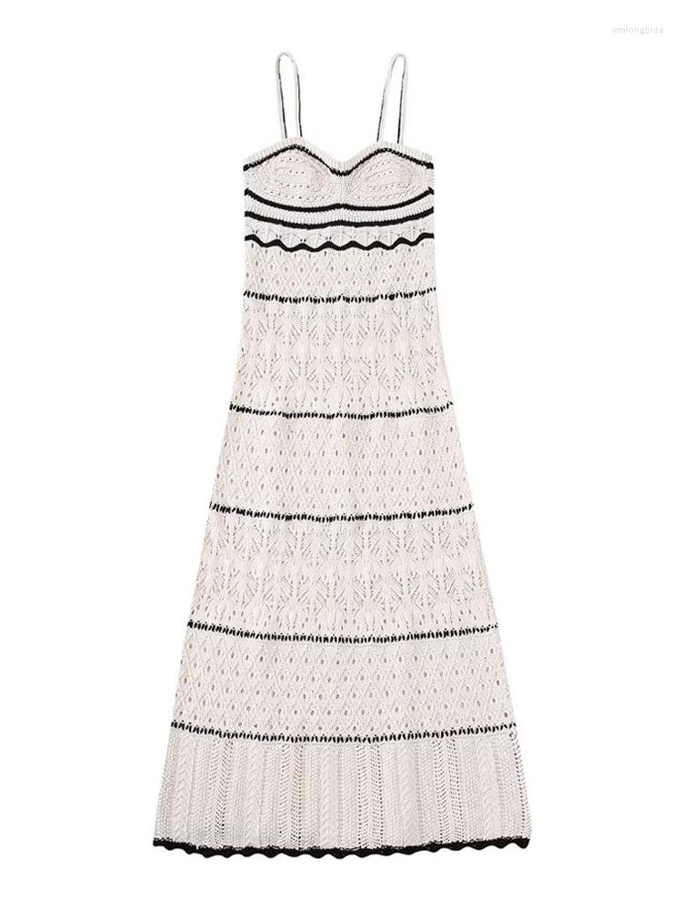 Basic & Casual Dresses Women Fashion Patchwork Pointelle Knit Midi Dress Sexy Backless Thin Straps Female Vestidos Mujer, Picture shown
Basic & Casual Dresses Women Fashion Patchwork Pointelle Knit Midi Dress Sexy Backless Thin Straps Female Vestidos Mujer, Picture shown