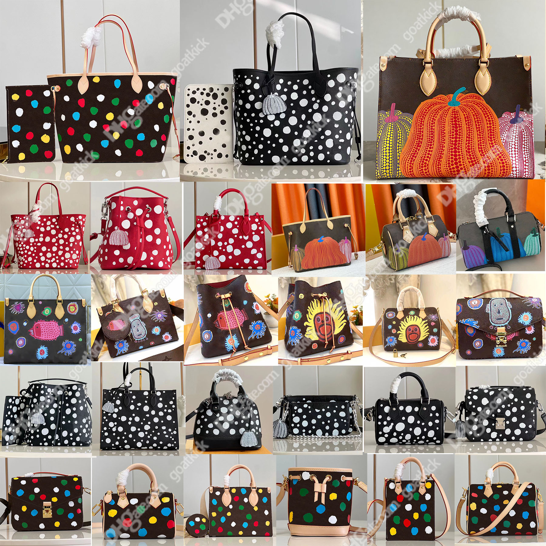 Yk bags Yayoi Kusama Tote Bag Collection Multi Pochette 3d Painted Dots Print Colorful Speedy Designer Accessoires Crossbody Shoulder Hangbags luxurys handbags
Yk bags Yayoi Kusama Tote Bag Collection Multi Pochette 3d Painted Dots Print Colorful Speedy Designer Accessoires Crossbody Shoulder Hangbags luxurys handbags