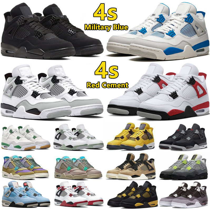 Jumpman 4 4s Mens Basketball Shoes Pine Green Military Blue Black Cat Red Cement Thunder Sail University Blue Seafoam Taupe Haze Men Women Trainers Sports Sneakers, Color#5
Jumpman 4 4s Mens Basketball Shoes Pine Green Military Blue Black Cat Red Cement Thunder Sail University Blue Seafoam Taupe Haze Men Women Trainers Sports Sneakers, Color#5