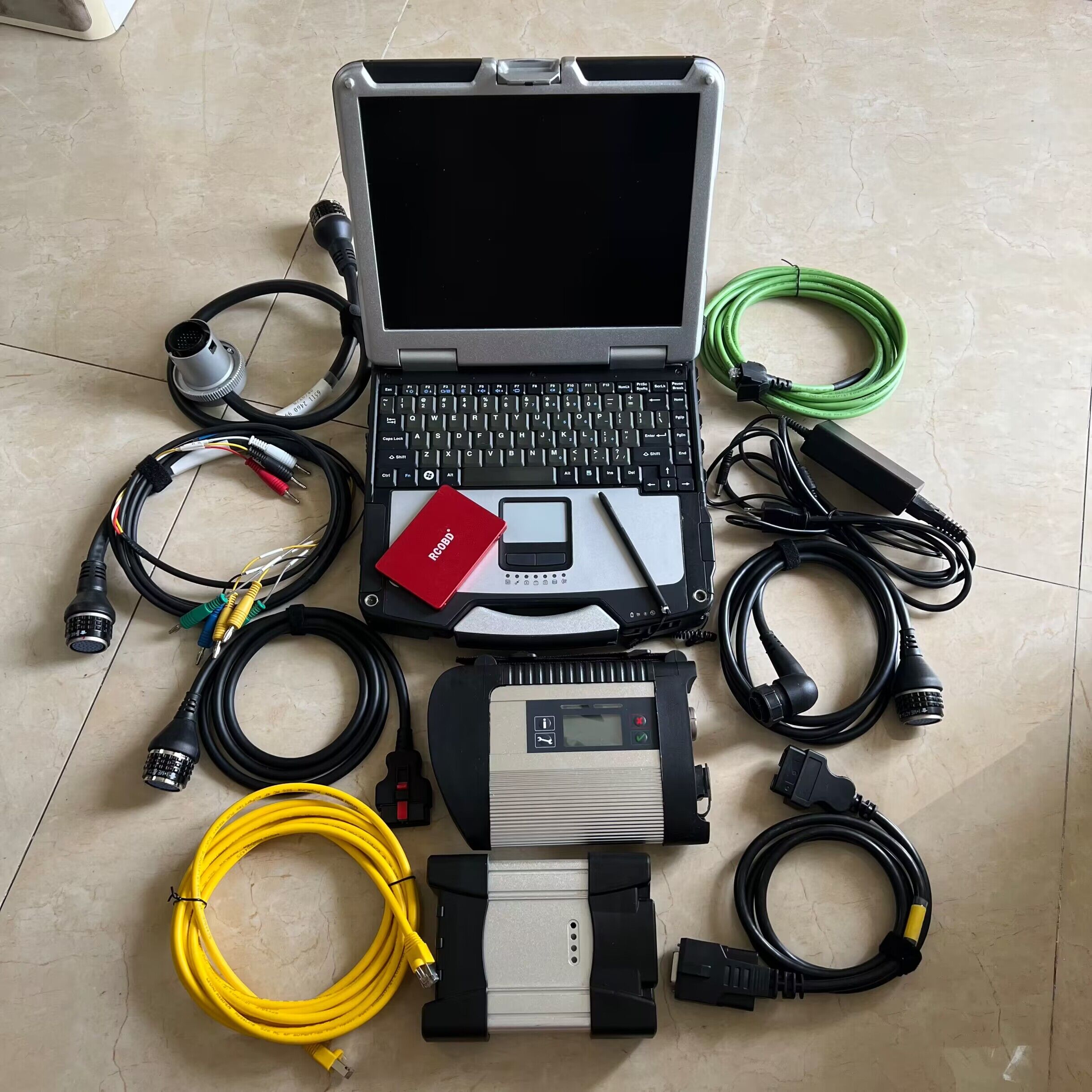 2in1 Diagnostic Tool For BMW ICOM Next+ for Benz SD Connect C4 + 2tb hdd ssd SWs Installed Well CF31 Toughbook Ready Use