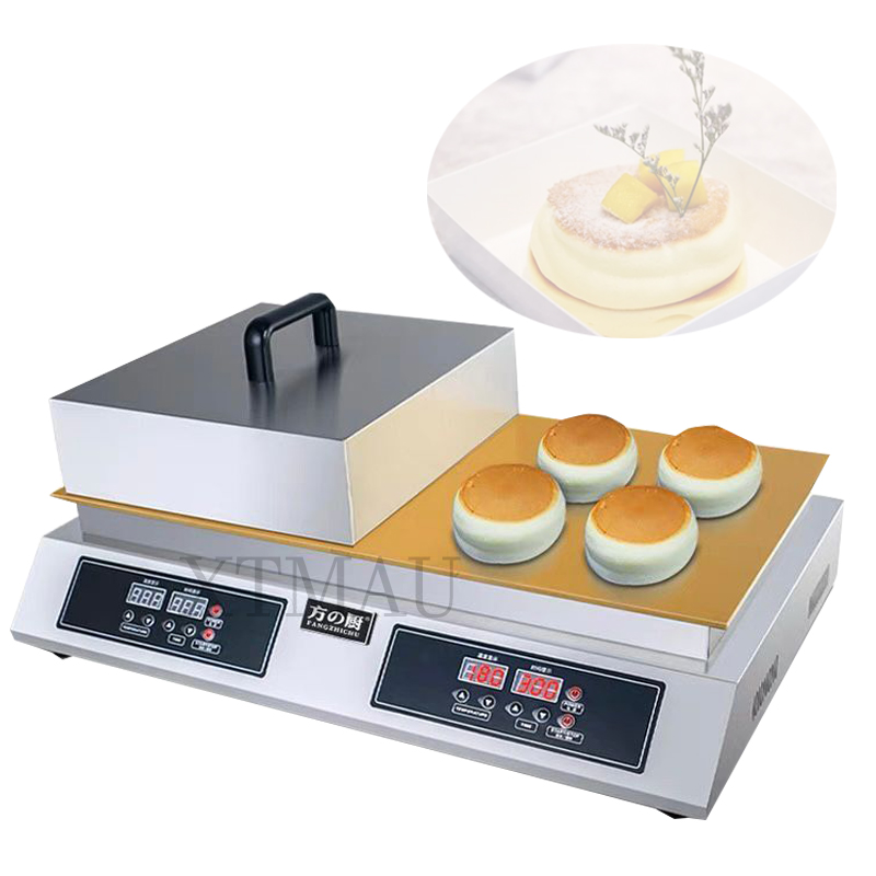 Commercial Waffle Iron Nonstick Cake Maker Fluffy Pancakes Double-Headed Machine Muffin