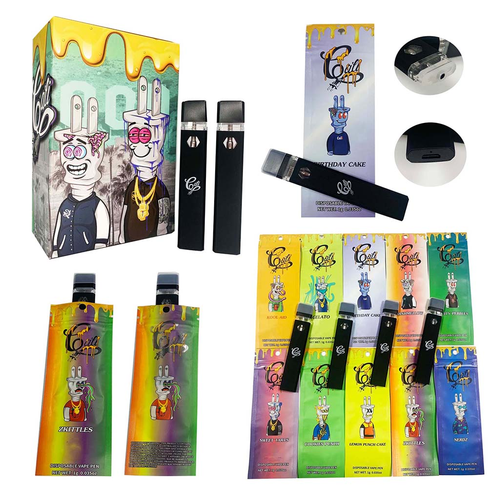 Cali Plug Disposable Vape Pens 280mah Rechargeable Battery 1.0ml Empty Vaporizer Pods Cartridges E cigarettes carts with packaging 10 flavors
Cali Plug Disposable Vape Pens 280mah Rechargeable Battery 1.0ml Empty Vaporizer Pods Cartridges E cigarettes carts with packaging 10 flavors