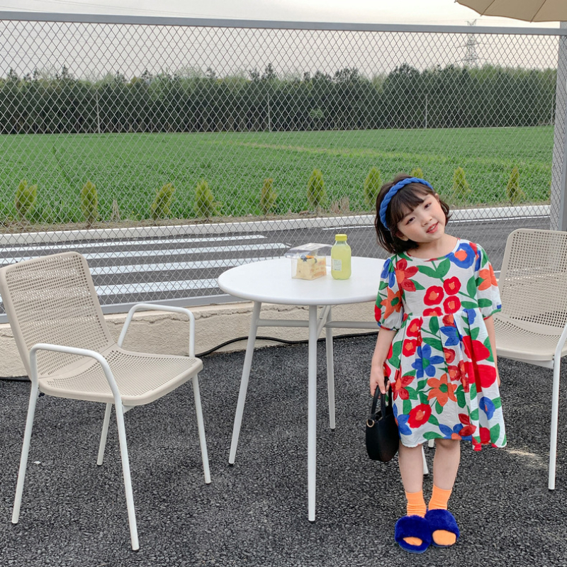 Family Matching Outfits Mother And Daughter Dress Summer Parent-Child Matching Floral Pattern Dresses For Women Clothing Baby Girls Clothes Robe 23050
