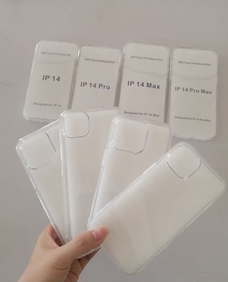 2in1 Double Sided Cases For Xiaomi 13 Pro POCOC X5 Pro Redmi 13C 12C Note 12 12S Samsung A24 5G Dual Coverage 360 Full Body Crystal Hard PC Soft TPU C