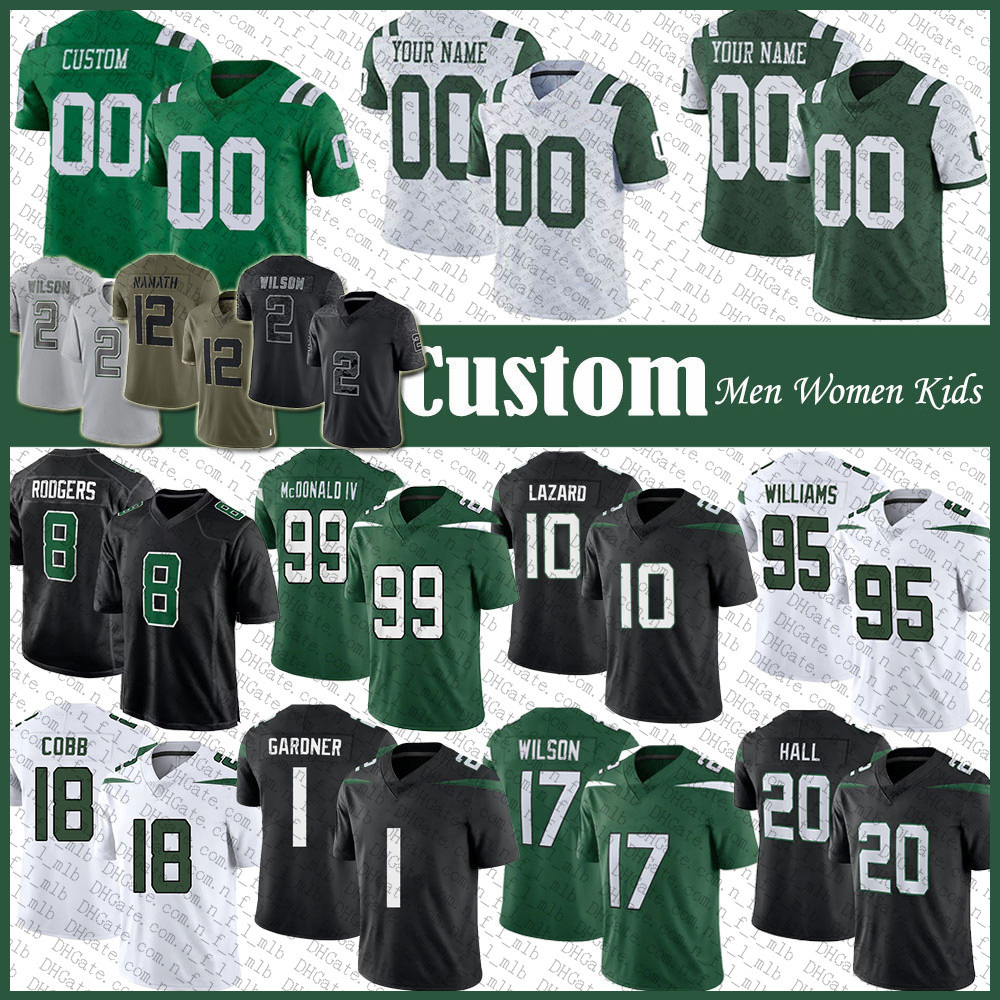 Custom NFLL Jerseys Custom 8 Aaron Rodgers Randall Cobb Football Jersey Ahmad Sauce Gardner Zach Garrett Wilson Breece Hall Quinnen Williams Will McDonald IV Joe Tip, Shown
Custom NFLL Jerseys Custom 8 Aaron Rodgers Randall Cobb Football Jersey Ahmad Sauce Gardner Zach Garrett Wilson Breece Hall Quinnen Williams Will McDonald IV Joe Tip, Shown