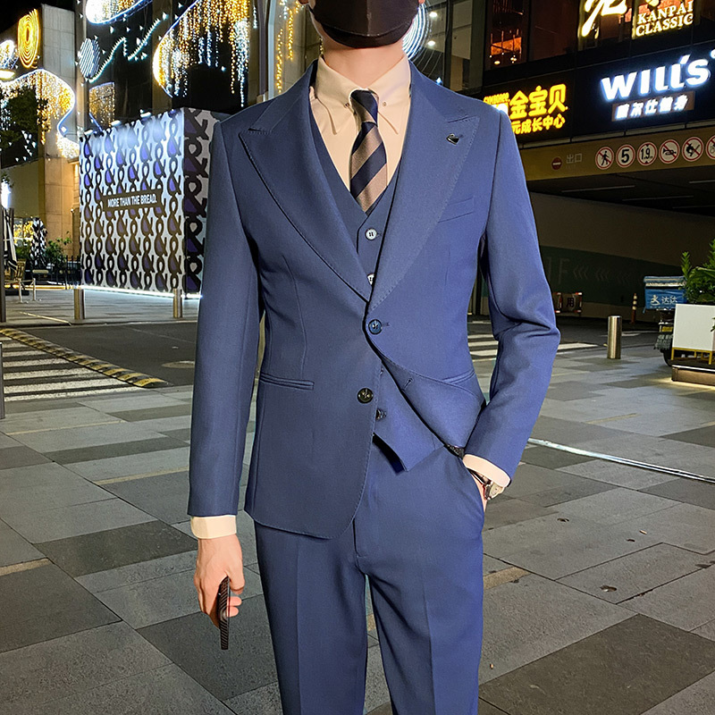 Men's Suits Blazers JacketVestPants Men Spring High Quality Business Suits/Male Slim Fit Groom Got Married in a Tuxedo Men's Leisure Blazers