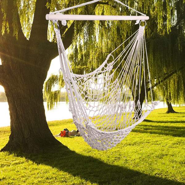 Cotton Hanging Rope Air Sky Chair Swing Beige we Cannot Ship To POBOx