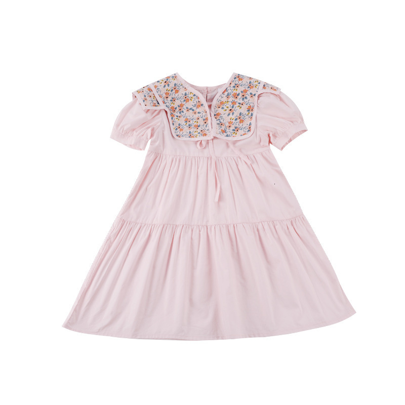 Family Matching Outfits Parent-child Dress Mother and Me Dress Summer Dress Girl Puff Sleeve Dress Girl Korean Style Shawl Cotton Princess Dress 23050