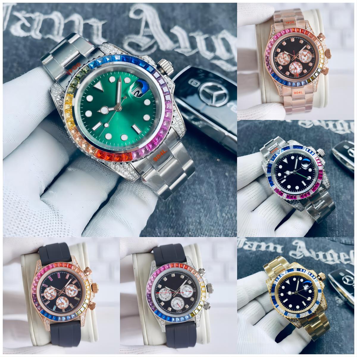 Mens watches for Designer Luxury Watch Automatic Mechanical Watches super Luminous 40mm Full Stainless steel Rainbow Diamond Bezel rose goldWristwatches, Tool
Mens watches for Designer Luxury Watch Automatic Mechanical Watches super Luminous 40mm Full Stainless steel Rainbow Diamond Bezel rose goldWristwatches, Tool