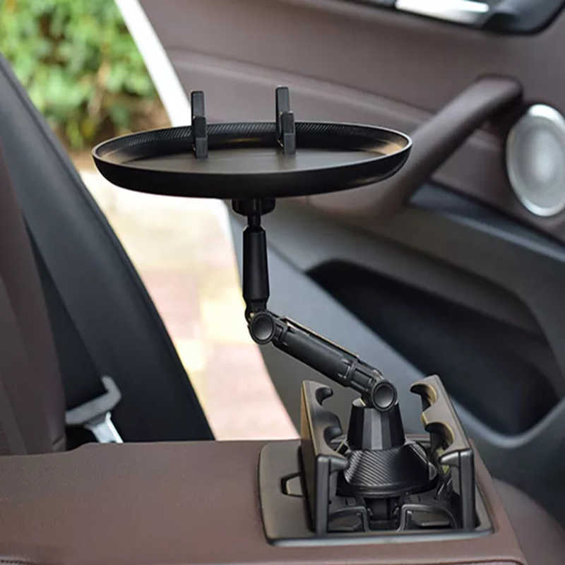 2025 new 2025 new 2025 new New Adjustable Car Cup Holder Drink Coffee Bottle Organizer Accessories Food Tray Automobiles Table for Burgers F