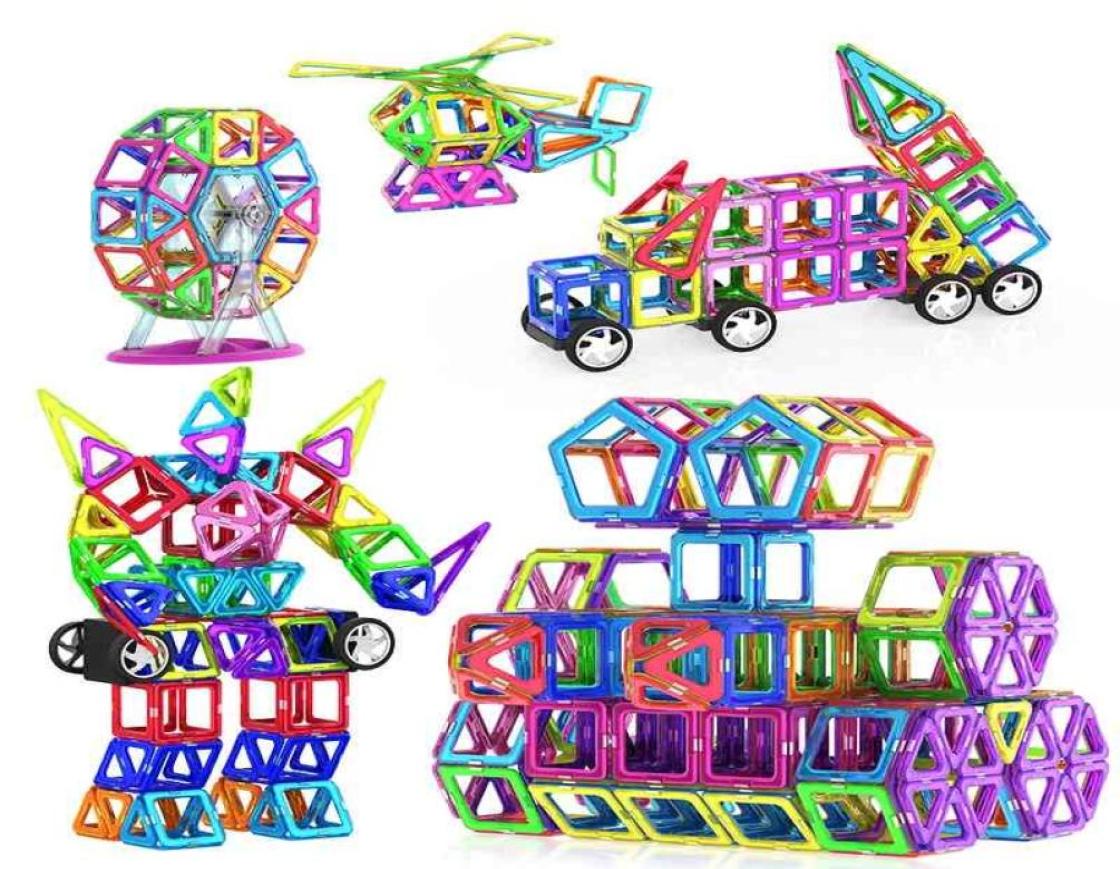 

Magnetic Toys Magnets Kids Blocks Educational Girl Boy Construction Designer Set Castle Plane Car Creative Children Gift 2106075970698