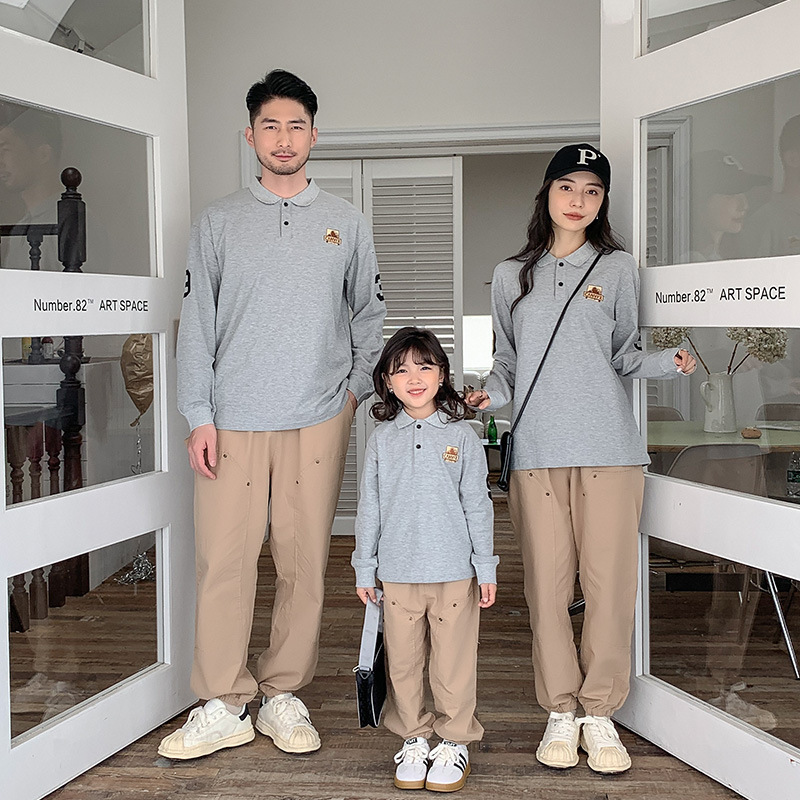 Family Matching Outfits Boys' pants rivet heavy industry parent-child clothing overalls casual loose versatile pants family fashion 230506