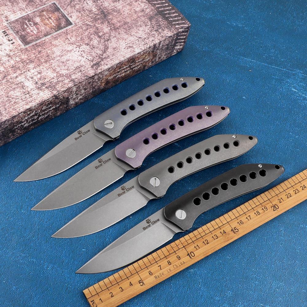 Tools Bear claw flying shark folding knife s35vn blade titanium handle pocket knife outdoor camping hunting survival pocket fruit knif 
Tools Bear claw flying shark folding knife s35vn blade titanium handle pocket knife outdoor camping hunting survival pocket fruit knif