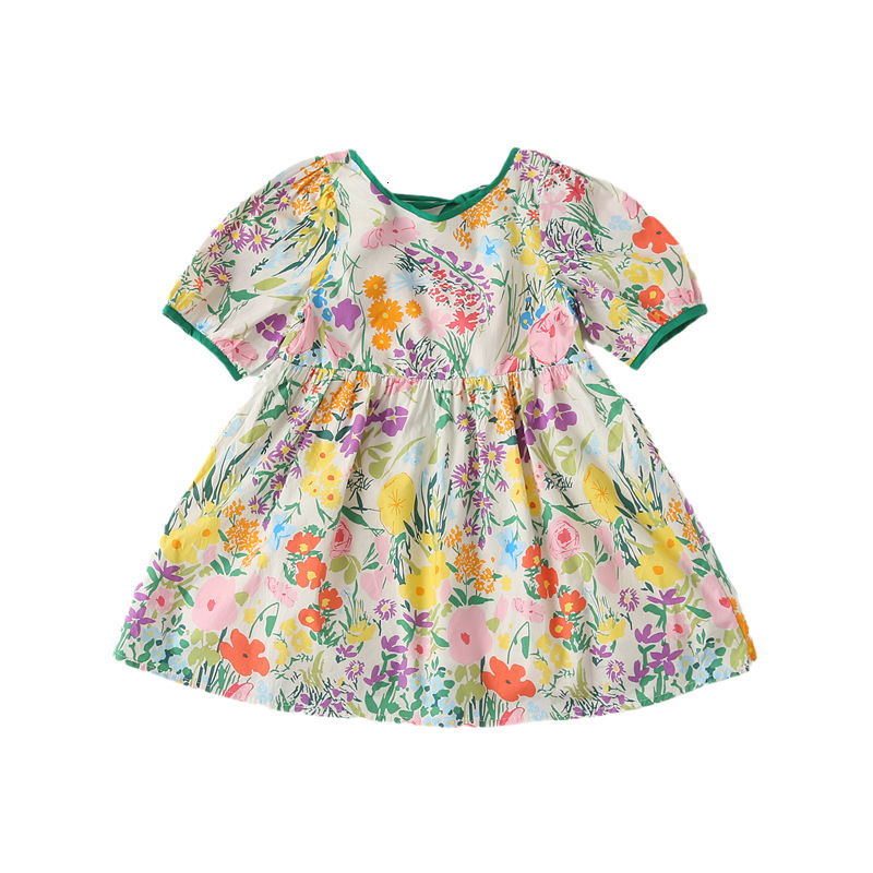 Family Matching Outfits Mother Baby Daughter Matching Dressess Girls Summer Clothes Parent-Child Clothes Women's Clothing Mommy And Me Floral Dre