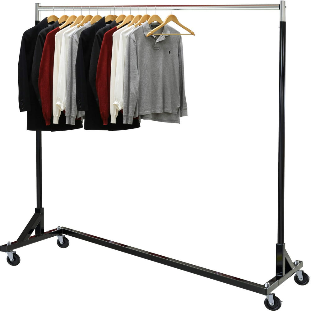Commercial Z Base Garment Rack, Black