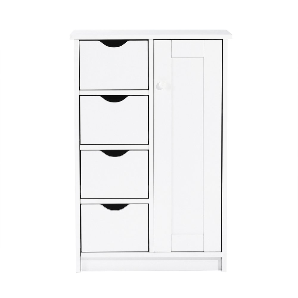 Casa Pure White Wood Floor Storage Organizer Cabinet with 4 Drawers and 1 Door Cabinet 3 Shelves, 20 5 W X11 9 D X32 3 H
Casa Pure White Wood Floor Storage Organizer Cabinet with 4 Drawers and 1 Door Cabinet 3 Shelves, 20 5 W X11 9 D X32 3 H