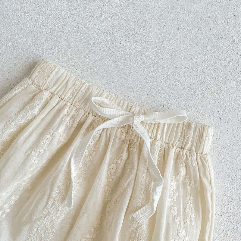 Clothing Sets MILANCEL Summer Baby Clothing Set Embroidered Girl Clothing Cute Tshirt and Brummer 2Piece Set 230504