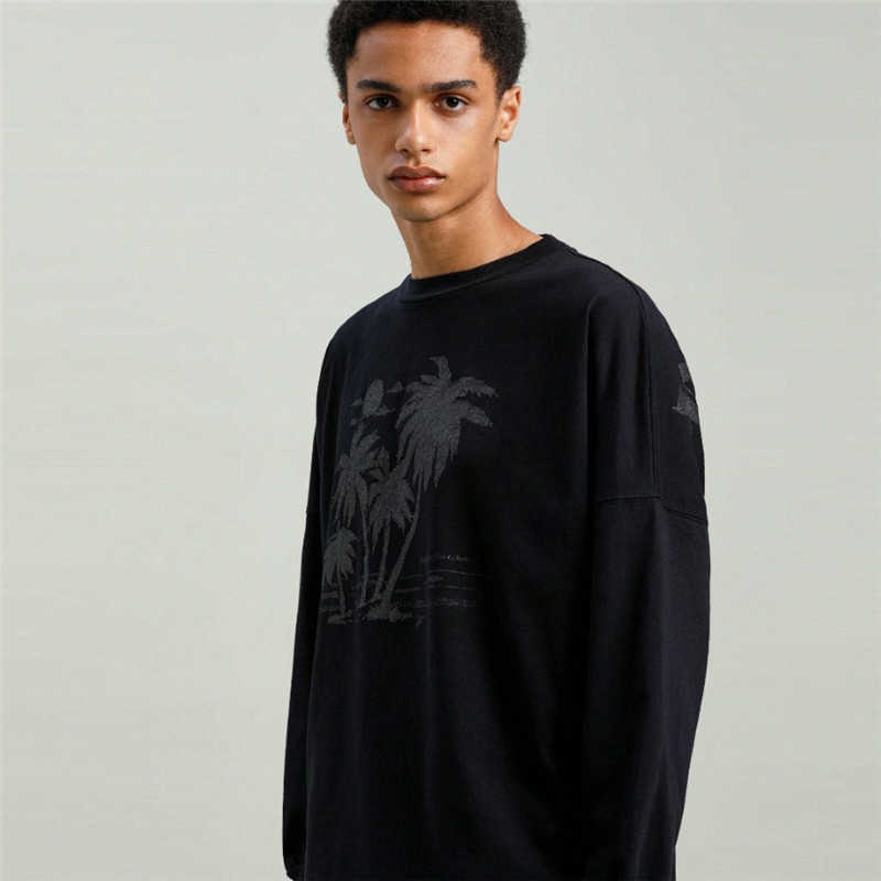 Designer Clothing Fashion Sweatshirts Palmes Angels Wang Jiaer Same Coconut Beach Bat Sleeve Round Neck Long Sleeve Men' Women' Sweater Casual Pullover jacket, Shipping fee
Designer Clothing Fashion Sweatshirts Palmes Angels Wang Jiaer Same Coconut Beach Bat Sleeve Round Neck Long Sleeve Men' Women' Sweater Casual Pullover jacket, Shipping fee