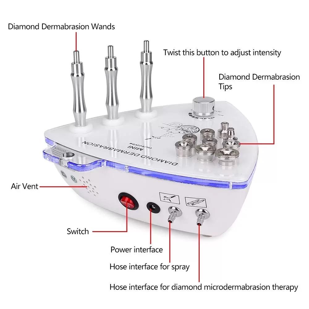 Diamond Dermabrasion Skin Tightening Beauty Device Exfoliators Diamond Microdermabrasion Pell Machine