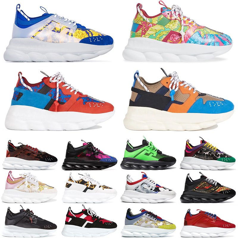 Designer Italy Chain Reaction Sneakers Casual Shoes Top Quality multi-color Fashion Relfective Height Luxury mens womens designers platform trainers, D25
Designer Italy Chain Reaction Sneakers Casual Shoes Top Quality multi-color Fashion Relfective Height Luxury mens womens designers platform trainers, D25
