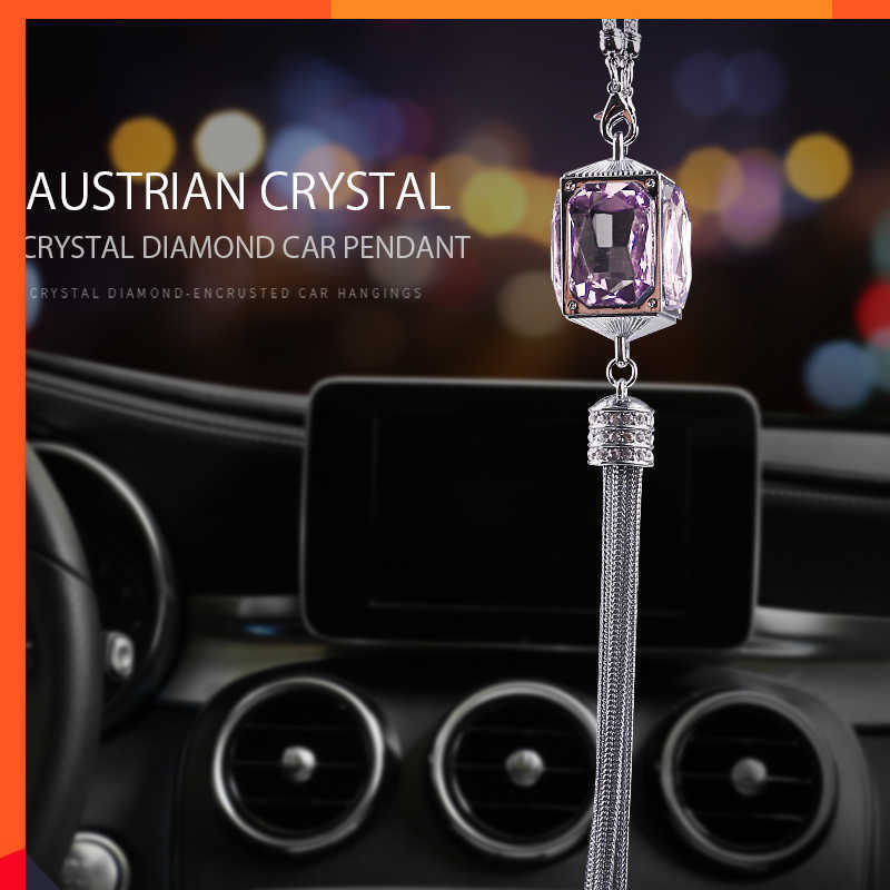 Crystal Car Pendant Automobile Rearview Mirror Pink Car Hanging Ornaments Diamond Car Interior Accessories for Woman
Crystal Car Pendant Automobile Rearview Mirror Pink Car Hanging Ornaments Diamond Car Interior Accessories for Woman