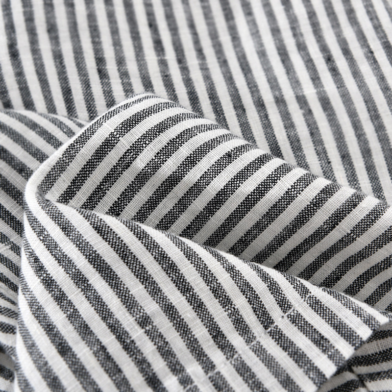 Men's Shorts Striped Shorts for Men Japanese Style Pure Linen Casual Elastic Waist Button Up Short Pants Summer 230506