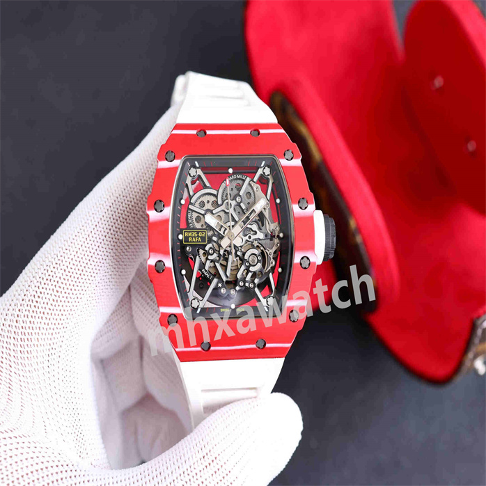 Men's Watch Z factory produces RM35-02 West Tiecheng mechanical movement rubber watch band carbon fiber case base and titanium liner with synchronous CNC machining, As shown
Men's Watch Z factory produces RM35-02 West Tiecheng mechanical movement rubber watch band carbon fiber case base and titanium liner with synchronous CNC machining, As shown