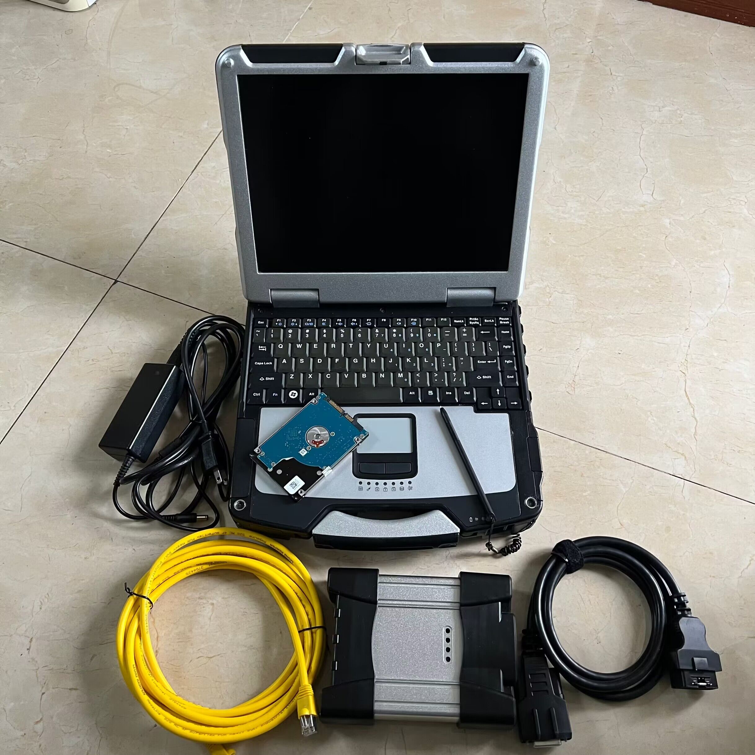 2in1 Diagnostic Tool For BMW ICOM Next+ for Benz SD Connect C4 + 2tb hdd ssd SWs Installed Well CF31 Toughbook Ready Use