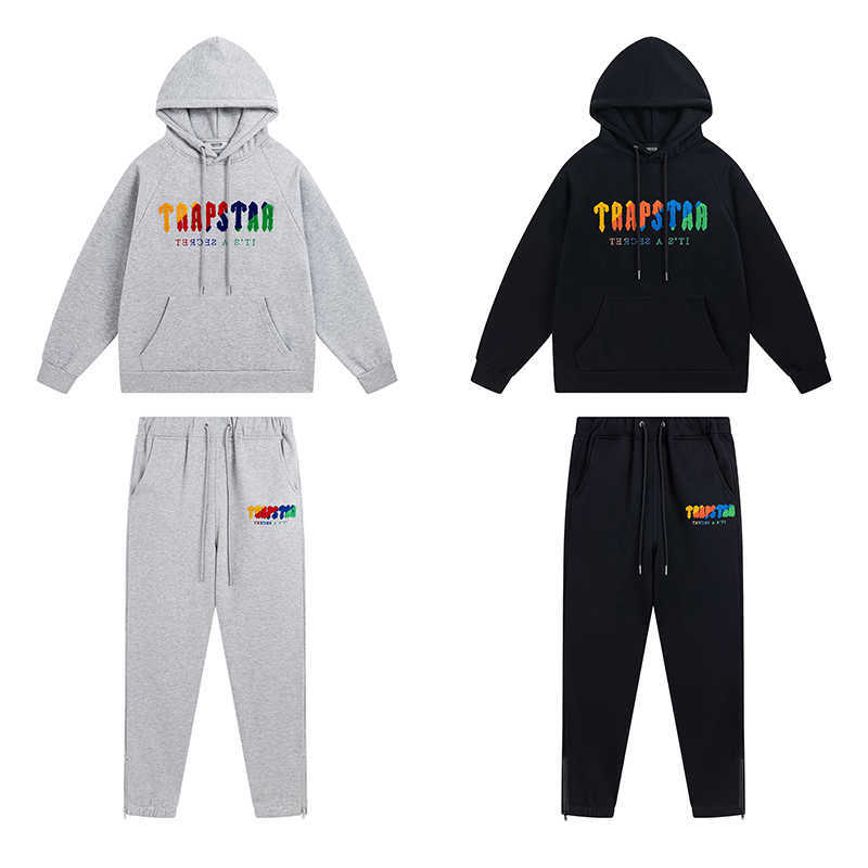 Designer Clothing Men' Sweatshirts Hoodie Trapstar Rainbow Towel Embroidery Fashion Brand Loose Casual Plush Hooded Sweater Pants Set for Men Tracksuits Tops, Shipping fee
Designer Clothing Men' Sweatshirts Hoodie Trapstar Rainbow Towel Embroidery Fashion Brand Loose Casual Plush Hooded Sweater Pants Set for Men Tracksuits Tops, Shipping fee