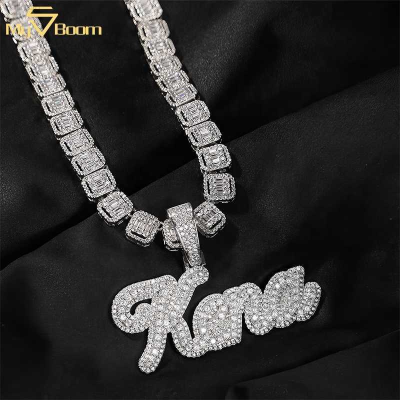 Hip Hop Design 18k Gold Plated Cursive Cuban Link Necklace Chain Cz Rapper Letter Custom Name Necklace Pendant Jewelry for Men
Hip Hop Design 18k Gold Plated Cursive Cuban Link Necklace Chain Cz Rapper Letter Custom Name Necklace Pendant Jewelry for Men