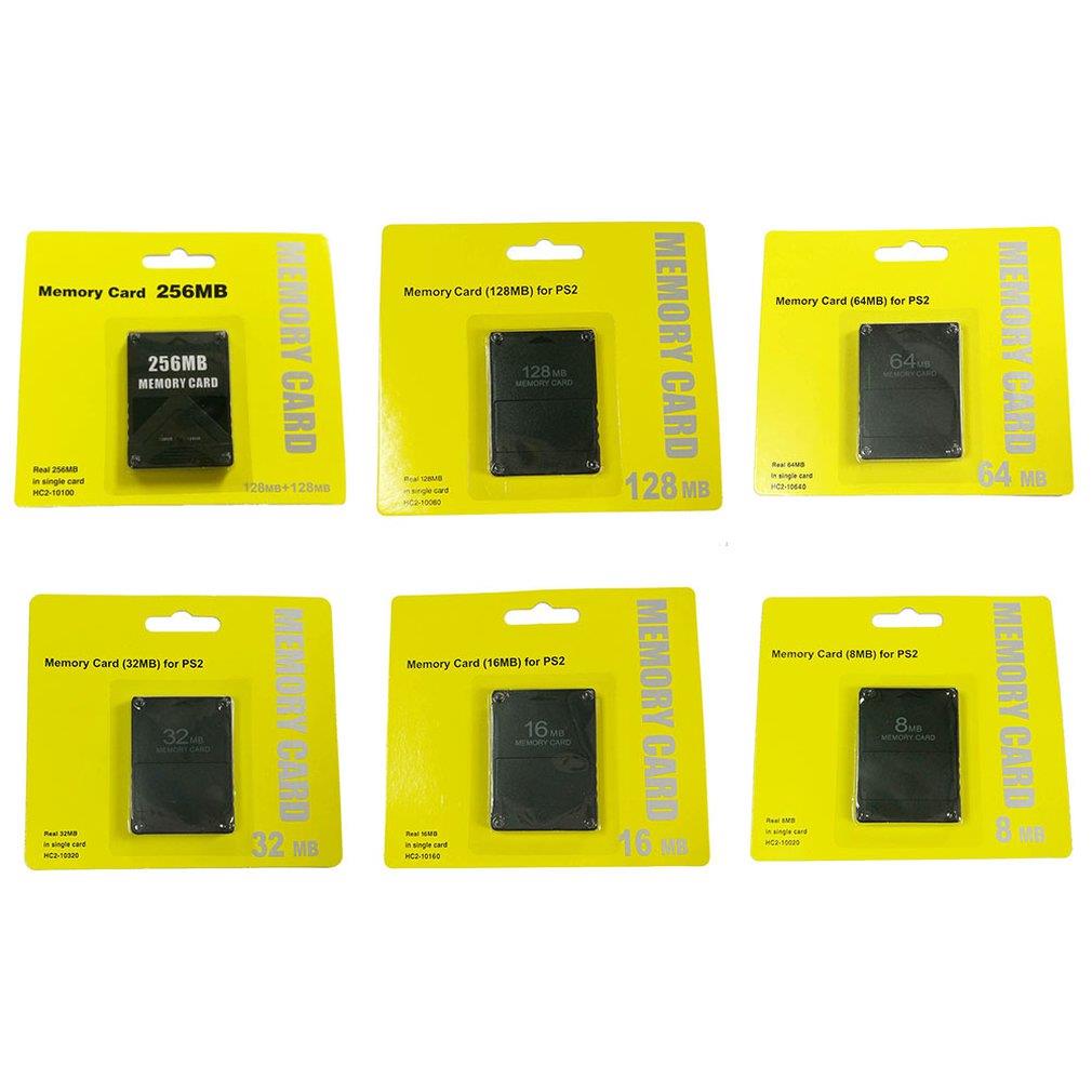 For PS2 8MB/16MB/32MB/64MB/128MB/256MB Memory Card Memory Expansion Cards for Playstation 2 PS2