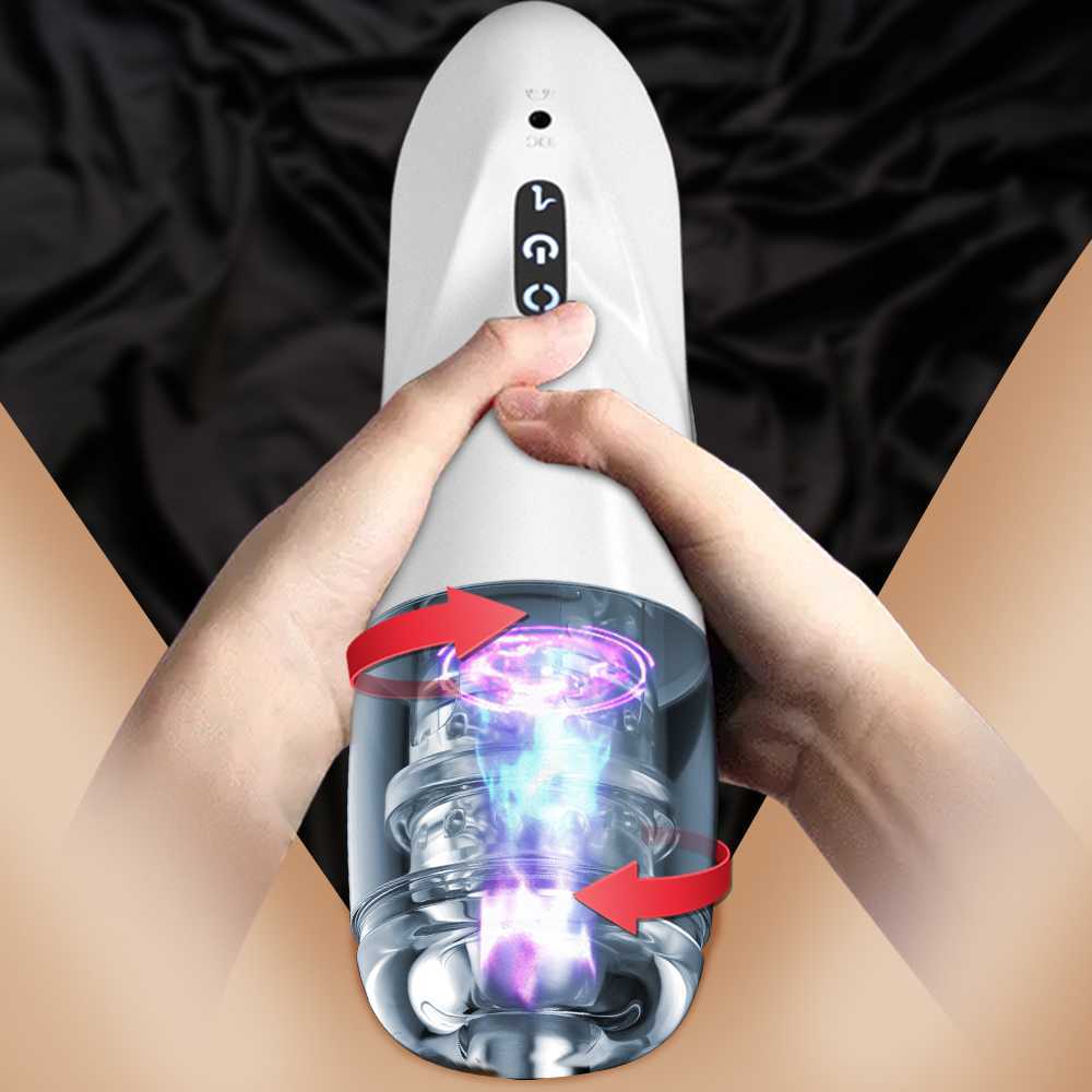 Rotation automatique masturbator mâle 7 modes réglables Pussy Masturbator tasse de tasse de tasse électrique climax jouet sex-jouet pour hommes o