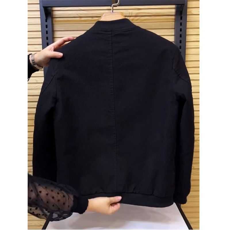 Men's Jackets Casual Jacket Denim Coat Men's Spring and Autumn New Trend Fashion Slim Fit Baseball Neck
