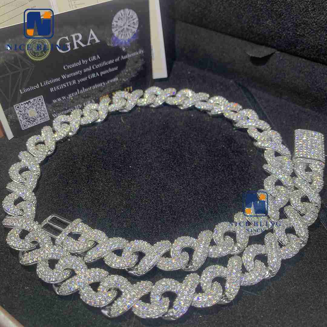 Factory Price S925 Infinite Necklace for Men 13mm Iced Out Moissanite Jewelry Custom Diamond Necklace Luxury Chain for Men
Factory Price S925 Infinite Necklace for Men 13mm Iced Out Moissanite Jewelry Custom Diamond Necklace Luxury Chain for Men