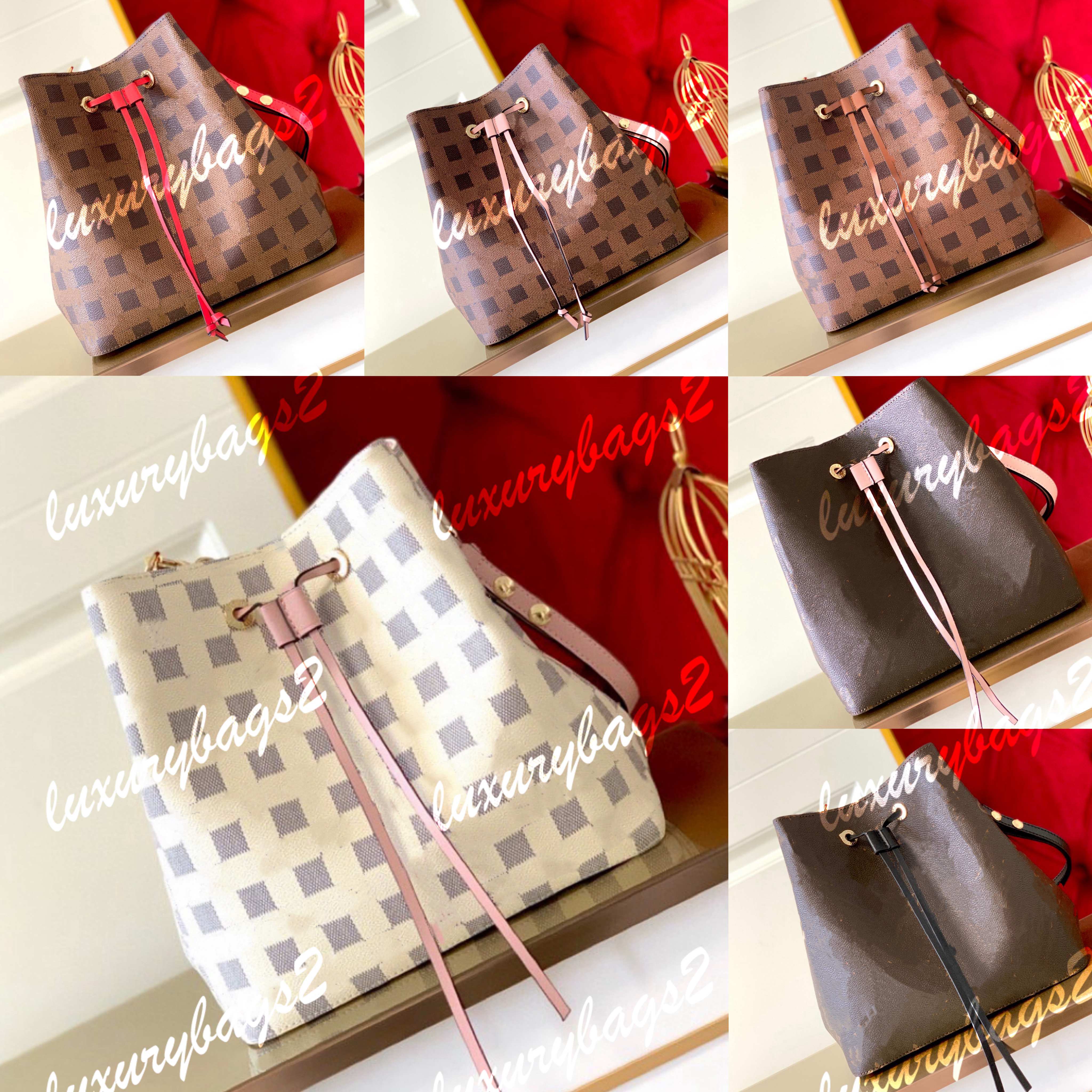 5A NEONOE Designer Bags Bucket Bag Women Bucket Purse Genuine Leather Gaston 7 Colors M44022 Fashion Luxury Beach Vacation 26cm Brown Flower Gird Messenger Bags, Brown gird--brown
5A NEONOE Designer Bags Bucket Bag Women Bucket Purse Genuine Leather Gaston 7 Colors M44022 Fashion Luxury Beach Vacation 26cm Brown Flower Gird Messenger Bags, Brown gird--brown