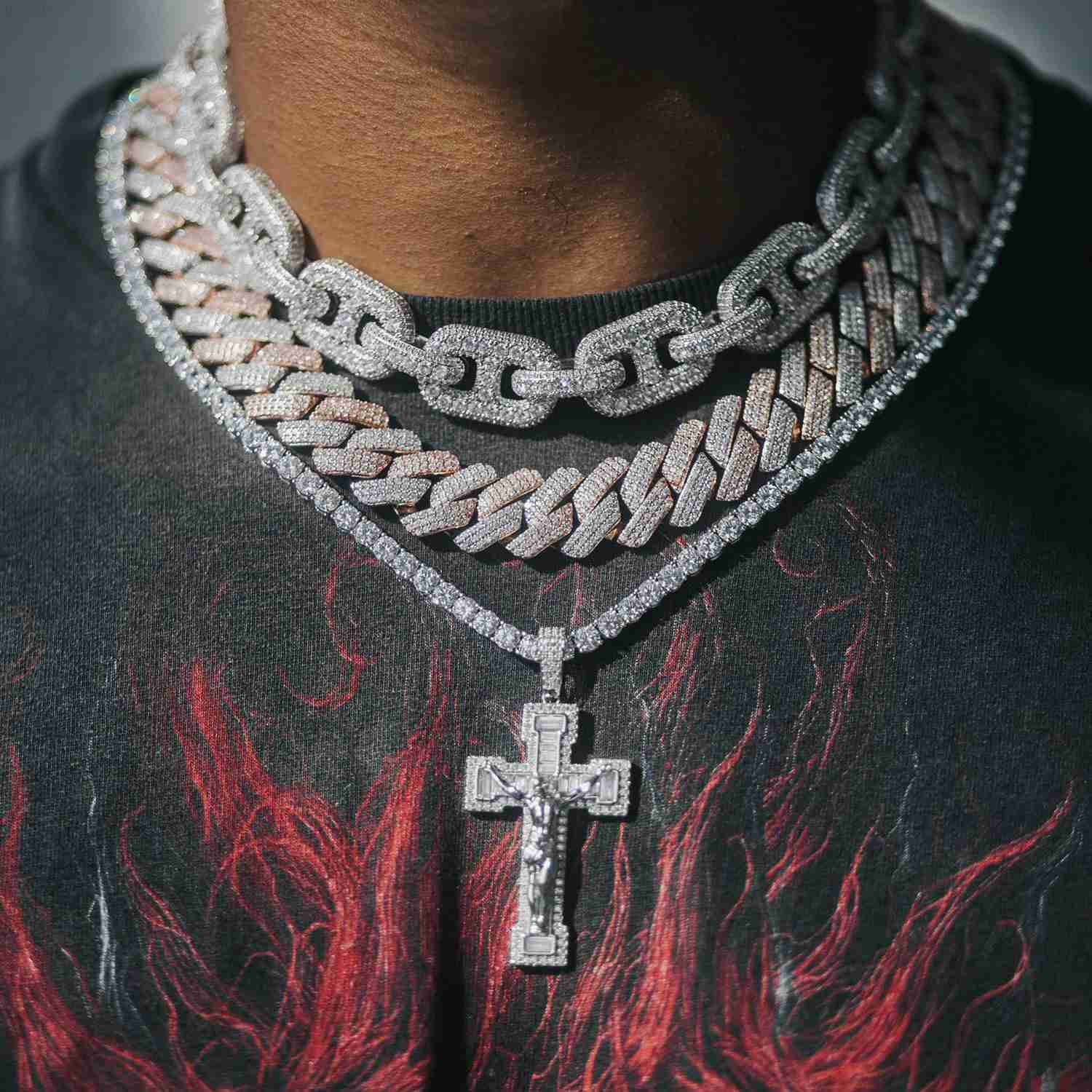 2023 Trendy Men Hip Hop Jewelry 10mm d Color Vvs Moissanite Diamond Silver Gold Plated Tennis Chain Necklaces
2023 Trendy Men Hip Hop Jewelry 10mm d Color Vvs Moissanite Diamond Silver Gold Plated Tennis Chain Necklaces